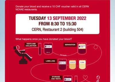 CERN : Campagne Don du sang