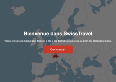 Visualisation de données : Site Javascript SwissTravel